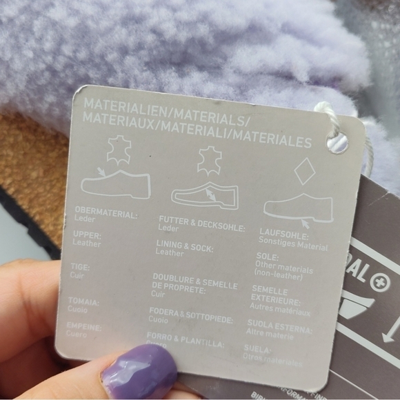 NWT BIRKENSTOCK NAMIKA TEDDY WEDGE IN LILAC EU 38 $170 - Picture 10 of 13